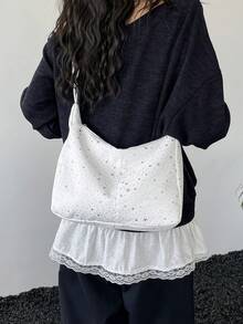 Fashionable Large Tote Bag For Women, New Design Shoulder Bag, Chic Handbag - White - View 2