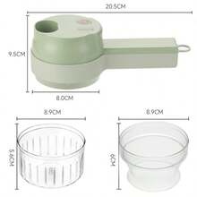 Cortador eléctrico de verduras, agitador de ajo, máquina de cocción eléctrica multifunción, procesamiento de ajo, pimientos, cebollas, especias y otros electrodomésticos de cocina - Multicolor - Ver 6