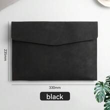 1个A4/A5尺寸PU皮革文件信封文件夹，带磁扣和笔槽，多功能办公文件收纳包，适用于商务、学习、会议等场合。 - 單件 - 查看 18