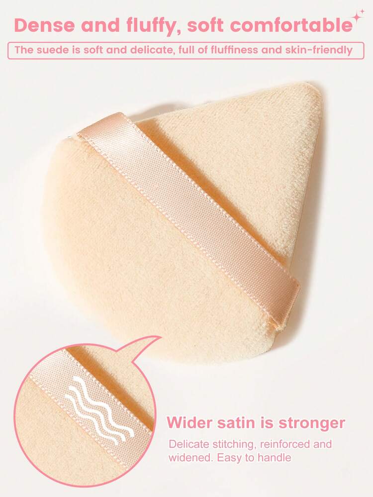 6/35pcs Makeup Brush And Beauty Sponge Set, Soft Synthetic Bristles Suitable For Foundation, Eyeshadow, Blush And Powder, With Cleaning Pad, Professional Makeup Tools For Beginners And Professionals - Apricot - View 7