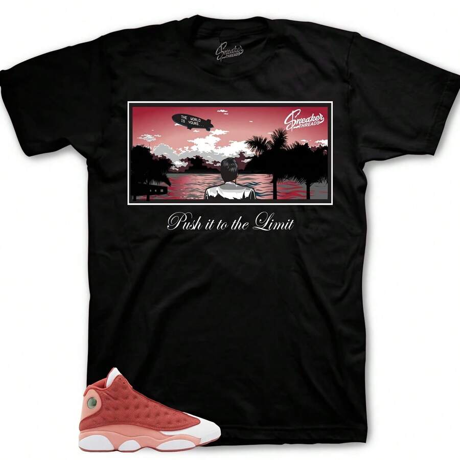 Camisetas a juego con el modelo Retro 13 sRed s- World Sneaker Tee - forma - Ver 1