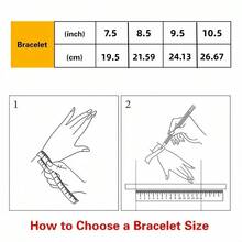 1pc Men's 18K Gold Plated Plated Cuban Link Chain Bracelet  8-22mm Men'S Cuban Chain  Classic Hip-Hop Accessory 316L  Stainless Steel Unisex Gift Music 2025 Autumn And Winter Fashion Bracelet Auspicious New Year Gifts - 22MM/0,86 inch - Xem 2