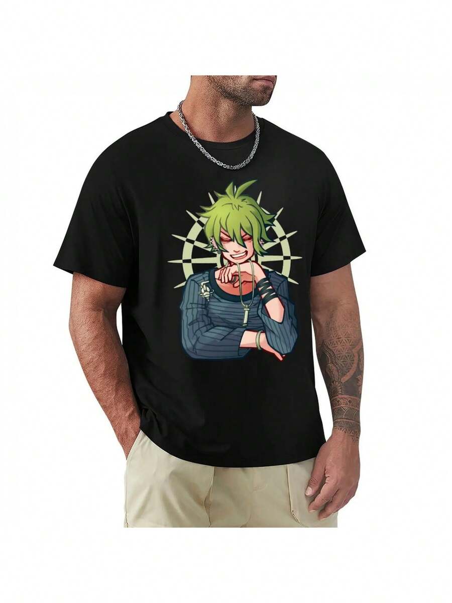 Camiseta unisex, 2026NewProduct-T-shirtRantaroAmamiT-shirtVintageClothingNewEditionBlackT-shirtsforMen,,ropa de mujer,blusas para mujer,tops para mujer, camisas de mujer,DailycasualSet, RegularFit, DailyMatching, GraphicPrint, SportscasualDailycasualSet, RegularFit, DailyMatching, GraphicPrint, Sportscasual - Negro - Ver 1