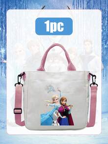 Disney 冰雪奇缘帆布手提袋，艾莎和朋友们四款斜挎包，配有可拆卸肩带，这款冰雪奇缘主题帆布手提袋采用耐用轻便的帆布制成，为您的日常出行增添一丝魔法气息。这款包专为日常使用而设计，内部空间宽敞，可轻松容纳水瓶等必需品。 - Bag - 查看 5