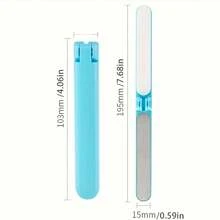 雙面折疊式指甲銼刀－便攜式美甲工具，可用於指甲修形與造型，指甲邊緣修整器，美甲護理用品，美甲與足部護理工具，學校用品。適合作為萬聖節與聖誕節禮物 - 彩色 - 查看 11