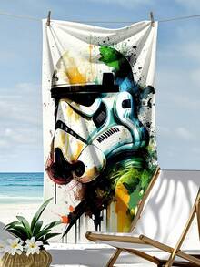 Hasbro Grogu Printed Beach Towel, Crafted From Ultra-Soft, Highly Absorbent Microfiber Fabric That Dries Quickly And Feels Gentle Against The Skin. This Lightweight Yet Plush Towel Features A Vibrant, Fade-Resistant Design Of The Iconic Duo, With Sand-Resistant Properties For Easy Cleanup At The Beach Or Pool. - Silver-2pcs - View 16