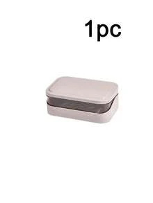 1/2/4 chiếc khay đựng xà phòng hình chữ nhật bằng nhựa có nắp đậy, giá đựng xà phòng di động, khay đựng xà phòng thoát nước cho phòng tắm, phụ kiện phòng tắm, trang trí nhà cửa, trang trí mùa thu, trang trí mùa tựu trường. - Nhiều màu - Xem 15