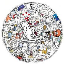 50pcs Simon's Cat Cartoon Cute Animation Decorative Stickers For Bookshelf, Wall - Simon's Cat - View 6
