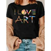 Women T-Shirts - Black - View 9