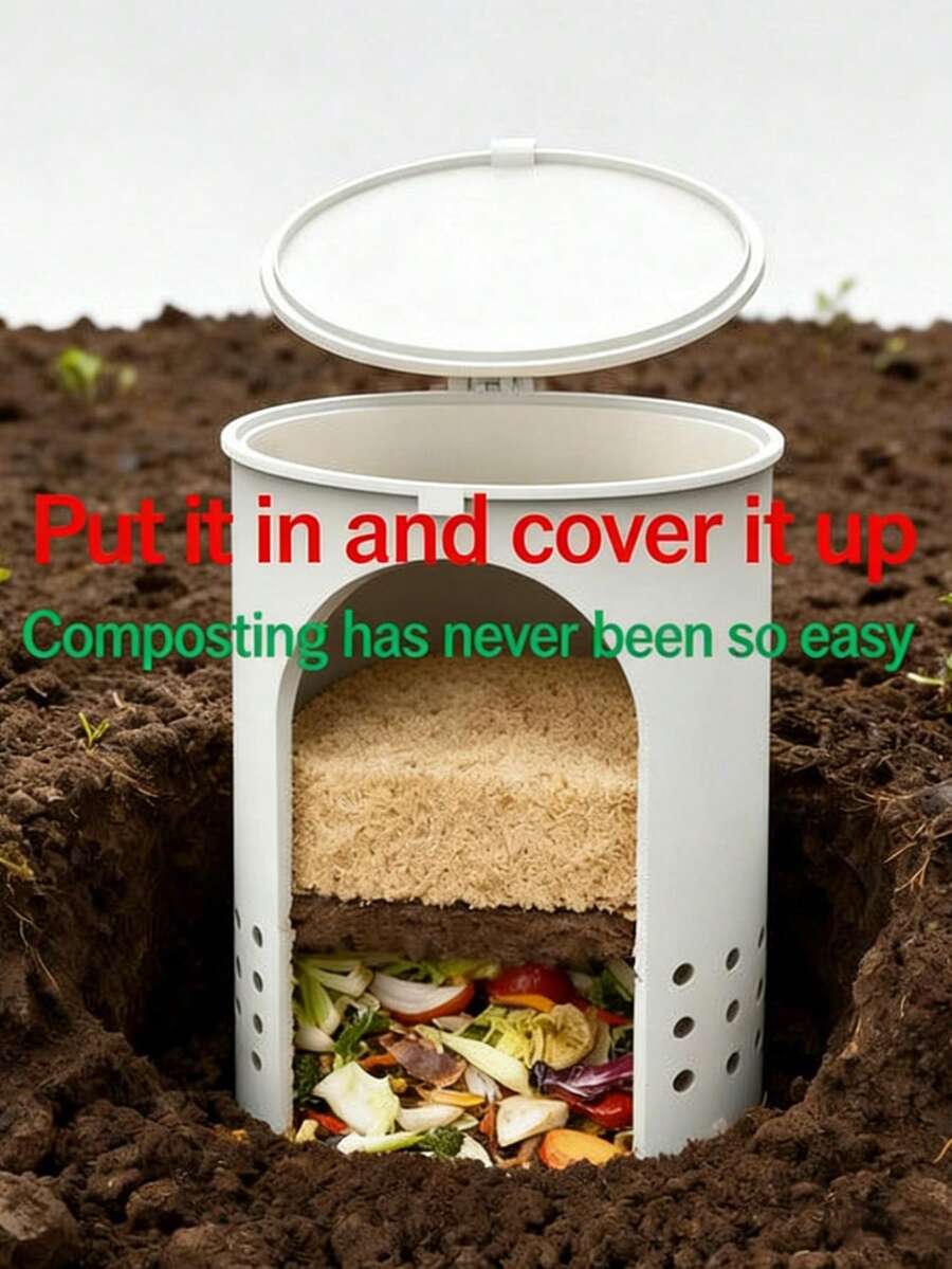 Outdoor Composting Bins, Compost For Garden And Fermentation Tools For Converting Kitchen Waste Into Fertilizer, Are Gardening Tools That Enrich Soil Both Indoors And Outdoors. The Creative Design Of These Tools Is Simple To Install And Operate.