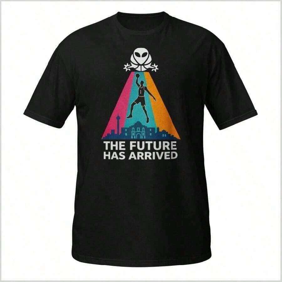 1 San Antonio Spurs Fan T-Shirt, Gift For San Antonio Basketball Fans, Fiesta Coyote Graphic Tee, 180g 100% Cotton. - 黑色 9 - 查看 1