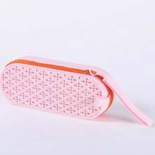 1 pieza Estuche de almacenamiento de gafas de natación universal de dos colores, estuche de gafas transpirable, caja de equipo de natación, colores de macarrón, bolsa de ocio al aire libre de secado rápido, nadador profesional unisex, canasta de regalo de Navidad, Halloween Trick-Or-Treat - Multicolor - Ver 15
