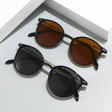2 Pares de Óculos Elegantes de Estilo Ins, Design Atemporal, Adequado para Mulheres, Perfeito para Fotografia de Rua, Atividades ao Ar Livre, Decoração, Serve para Todos os Formatos de Rosto, Ideal para Férias na Praia, Eventos ao Ar Livre e Viagens - 2 unidades preto e cinza - Visão 10
