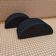Multifunctional Squat Wedge With Yoga Mat - Dual-Sided For Strength Training, Balance Exercises, Weightlifting & Calf Stretching - Durable Rubber, Suitable For All Fitness Levels - Black - View 5