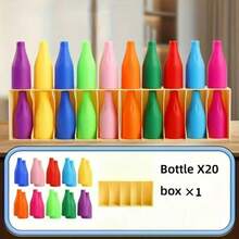 21 piezas Juego de rompecabezas de botellas de colores, incluye entrenamiento de memoria y lógica, juego de mesa de estrategia de combinación de colores, contiene 21 botellas codificadas de colores y caja de almacenamiento, adecuado para reuniones familiares, noches de juego, fiestas de cumpleaños - Multicolor - Ver 8