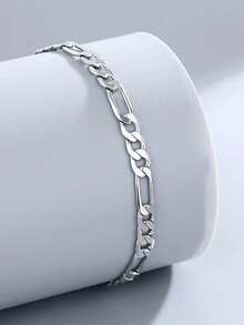 1pc Stainless Steel Anklet - Minimalist Chain Design, Suitable For Daily Wear And Vacation - one-size - View 3