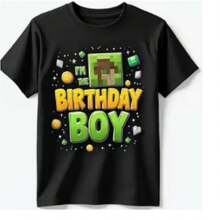 Camiseta con temática de  "Soy el cumpleañero" Color Negro/Amarillo Talla 5b Camiseta de algodón suave de 220 g para hombre y mujer, confeccionada con tejido premium duradero y agradable al tacto, adecuada para todo tipo de cuerpo y para uso diario. Camisetas casuales transpirables y ligeras, conjuntos elegantes para otoño, perfectas para el día a día, actividades al aire libre, vies, vacaciones y diversas fiestas temáticas durante todo el año. - Negro - Ver 1