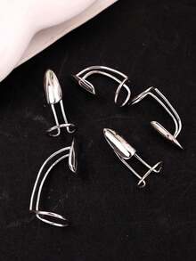 5pcs/Set Personalized Punk Five-Finger Nail Rings, Mysterious Artistic Niche Unisex Jewelry For Women And Men, Suitable For Party, Banquet, Vacation Wear, Gift (May Not Fit Everyone's Bone Structure) - Multicolor - View 11
