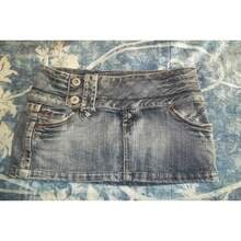 2026Short Skirt Applique Print Denim Goth Street Hip Hop Hoparajuku Vintage High Waist Y2k Mini Sexy Loose Casual Women's SkirtA Must-Have For Women - 5 - 查看 9