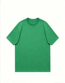 Nueva Camiseta Casual de Verano con Anillo en la Mano - 100% Algodón para Mujer/Lauren Hill/Estampado de Letras/Camiseta Vintage/Top Casual Holgado de Cuello Redondo para Mujer/Primavera y Verano-Camisetas con Estampados de Graffiti de Nicho-85841-102525-Camiseta de Algodón de Manga Corta con Cuello Redondo Estilo Vintage Urbano Unisex - Verde - Ver 4