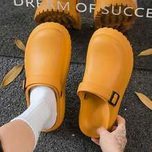 Sandal Selop EVA Anti Selip, Tahan Air, dan Tahan Minyak, Cocok untuk Penggunaan Kasual, Kantor, Dapur, Perawat, dan Medis. - Mustard Yellow - View 8