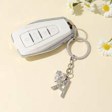 1pc English Letter Keychain, Popular Letter Car Key Chain, Women Accessory Bag Pendant, Holiday Gift - Letter Keychain - View 4