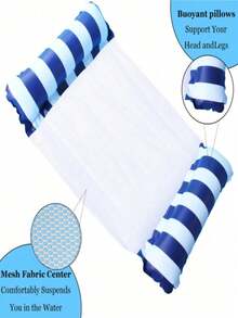1pc Dual-Tube Inflatable Pool Float Lounger, Summer Water Fun Accessory - A - View 5