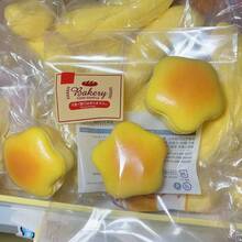 1個超柔軟慢回彈仿真麵包捏捏樂玩具，可愛星形麵包軟萌趣味玩具，適合青少年與成人，逼真烘焙食品樣品紓壓玩具 - 均碼 - 查看 4