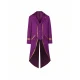 Purple Swallowtail Coat With Gold Trim