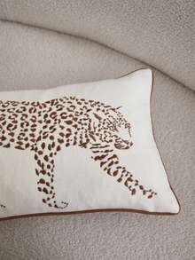 LCUHPCL 1pc And 2pcs Low-Key Luxury 3D Leopard Embroidery Pillowcase, Home Decor Suitable For Living Room, Bedroom, Car And Other Environments - Multicolor - View 12