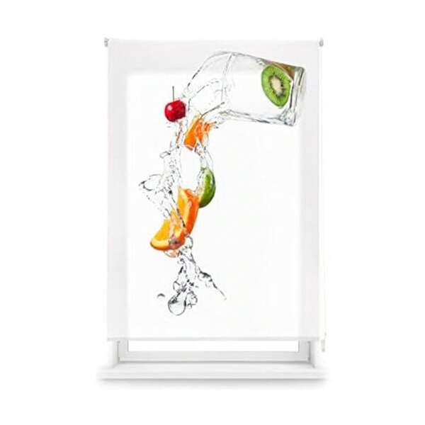 KIWI | Translucent Digital Roller Blind For Kitchen, Model C-Waterfruit, Sizes From 90 To 170 Cm Wide X 180 Cm High, Thermal Insulating Digital Roller Blind