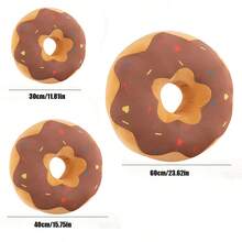 1pc Plush Donut Pillow, Donut Seat Cushion, Soft Doll Doll, Bedroom Decor, Holiday/Birthday Gift, Perfect Present - Multicolor - View 12