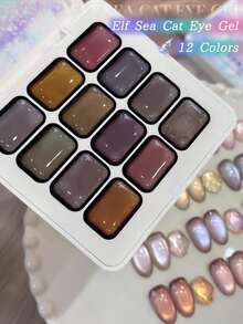 XEIJAYI 12 Colori Smalto Gel - Smalto Gel Semi-Solido Adatto Per Manicure FAI DA TE, Manicure Coreana, Smalto Gel Altamente Saturo E Brillante Per Saloni Di Bellezza - Multicolore - Visualizzare 4