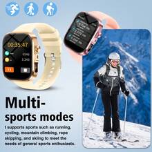 New Full Touch High-Definition Fashion Smart Watch, Supports Wireless Calling Function, Compatible With Android And IOS Phones, Perfect Gift For Women - Multicolor - View 4