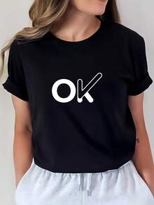 Camiseta Casual con Logo MexicanOK para Mujer |   Camiseta Premium |   Perfecto para regalo de cumpleaños |   Fiestas Navideñas y Salidas Familiares |   Camiseta con Diseño Elegante para Trabajo y Eventos de Equipo |    Caliente del Verano 2024 |   Camiseta Básica Imprescindible para Todas las OcasionesCamiseta de AlgodónModa Verano - Negro - Ver 7