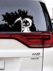 Nhãn dán mini Grim Reaper sáng tạo cá nhân hóa, nhãn dán Grim Reaper dễ thương phù hợp cho cửa sổ sau ô tô, nắp bình nhiên liệu và tấm che cửa sổ bên. Chống nước và chống nắng, không để lại vết dính. - A - Xem 8