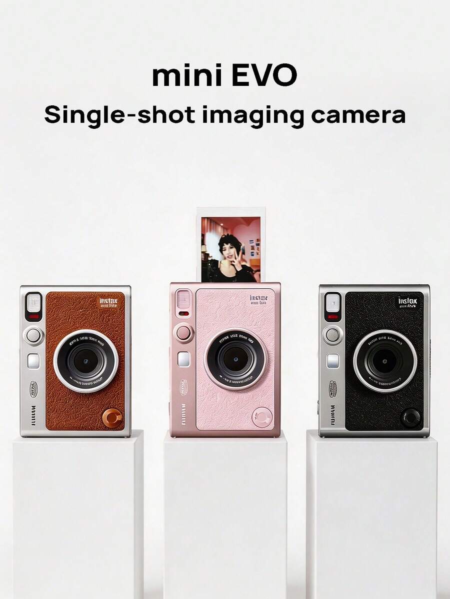 FujiFilm Instant Camera, Digital-Analog Hybrid Instant Camera With Multiple Lens Effects, Photo & Print, Selfie Beauty + 10 Filters, Instant Print, Capture Beautiful Moments - View 1