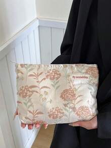1 chiếc túi đựng mỹ phẩm cỡ lớn hiệu Dandelion, thích hợp mang đi du lịch. - Hồng - Xem 3