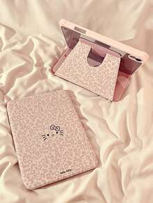 SANRIO Ốp bảo vệ máy tính bảng Hello Kitty họa tiết da báo hồng, có chân đế xoay đa góc và khe cắm bút cảm ứng, phù hợp với iPad 10.2"/10.9"/11", trọng lượng nhẹ, chống sốc. - Nhiều màu - Xem 2