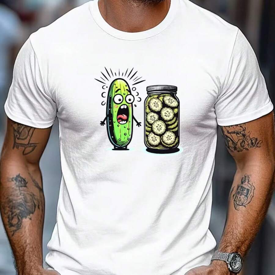 Camiseta impresa para hombres y mujeres - Blanco - Ver 1