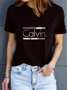 Camiseta de edición limitada con diseño - Suave, transpirable, cómoda, de manga corta, estilo casual de verano, fácil de cuidar, de secado rápido, adecuada para uso en exteriores y casual, corte holgado, apta para todos a nivel. Algodón ligero. - Negro - Ver 3