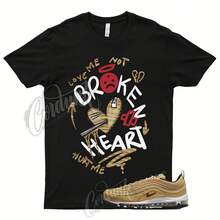 Camiseta ROTO para combinar con Airs Maxs 97 Gold Bullet 2023 Metallic Varsity Red Metallic - forma - Ver 1