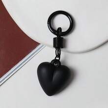 1pc Women's New Faux Cake Keychain PU Heart Key Chain Pendant Bag Charm Key Ring Best Party Gift Jewelry - Multicolor - View 6