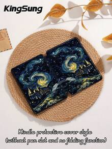 Kingsung 2026 Starry Castle Pattern Tablet Protective Case, Compatible With Ipad Air 8 (M4) 2026 (11 Inch), Air 8 (M4) 2026 (13 Inch), 9.7/10.2/10.5/10.9/12.9/Pro 11, 10th Gen, Air 8 (M4) 2026 (11/13 Inch), Galaxy Tab S6 Lite 10.4 Inch, Kindle Paperwhite 12th Gen 2024, Kindle 11th Gen 2022, Provides Soft Shock-Proof Protection, Supports Smart Stand/Auto Wake/Sleep Function - Multicolor - View 10