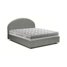 Dmora Acy - Letto Piazza e Mezza, 135x205 cm Grigio, Materasso Incluso Made in Italy - Grigio - Visualizzare 2