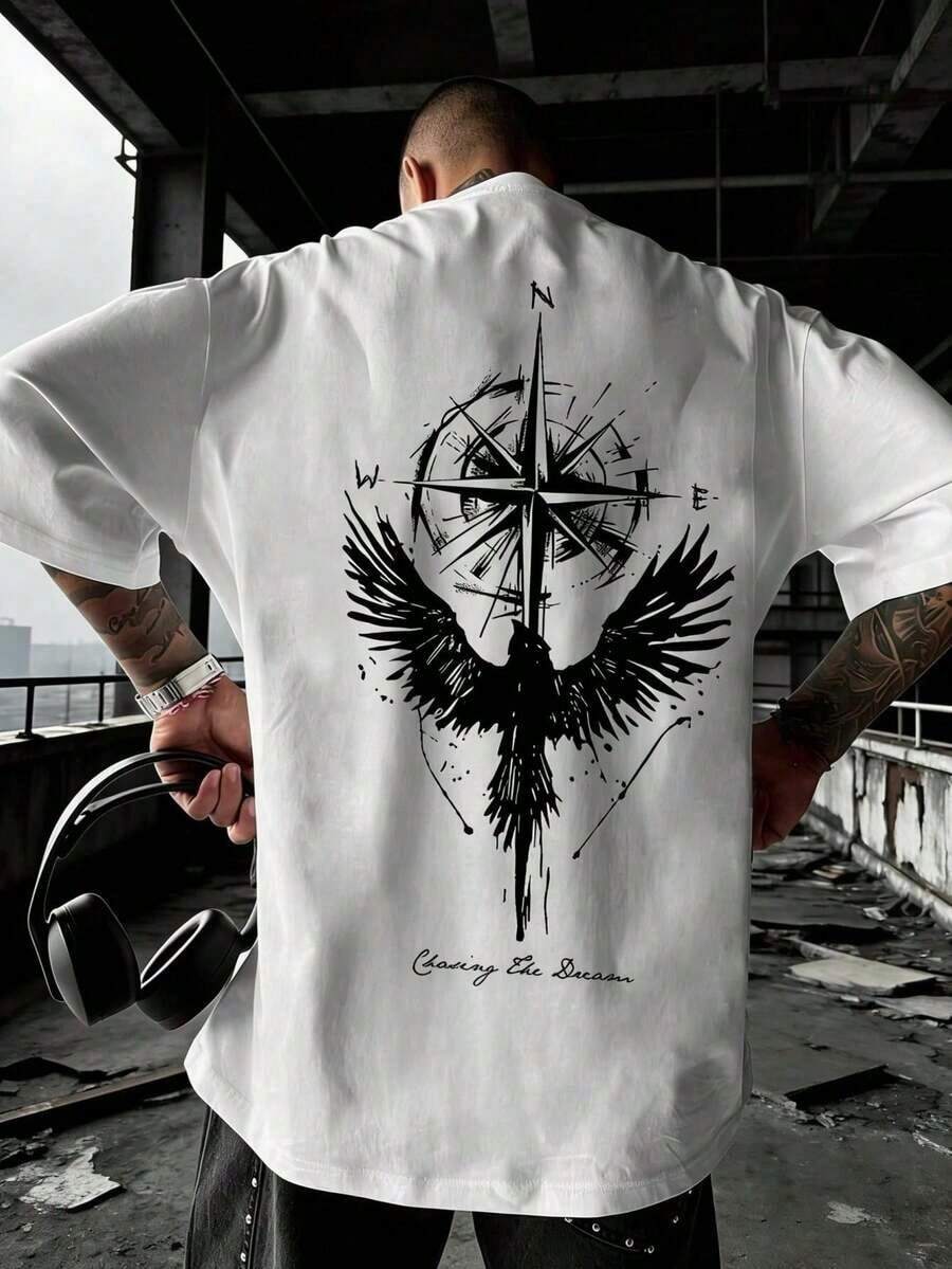 Esta camiseta unisex de manga corta para hombre, de estilo moderno, presenta cuello redondo y un diseño casual y elegante, ideal para el día a día y para ir al colegio. Confeccionada en un tejido cómodo, es una prenda imprescindible para el verano. De una sola pieza, lavable a máquina. - Negro - Ver 1