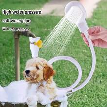Multifunctional Detachable Portable Shower Head Set | Handheld Pet Shower Sprayer With Flexible Hose & Faucet Adapter | Boosted Pressure For Human & Pet Bathing - View 2