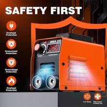MMA250 Mini Home Welder, IGBT Inverter Welder, Cooperative Control, Suitable For Beginners - US A Type Plug(110-127V) - View 6