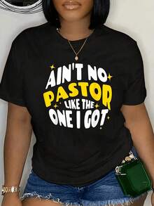 Camiseta 'Tengo un Pastor Genial' para Hombre y Mujer, Casual, Transpirable, de Verano, Camiseta para el Día de la Madre, el Mejor Regalo para Mamá, Camiseta con Estampado Gráfico - Negro - Ver 5
