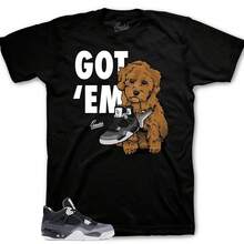 Camisetas a juego con el modelo Retro 4 Fear AJ4 - Copped Em Sneaker Tees - forma - Ver 1
